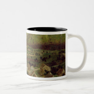 A View of the Village of Tenniken, 1846 Two-Tone Coffee Mug