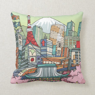 A View of Tokyo Cushion