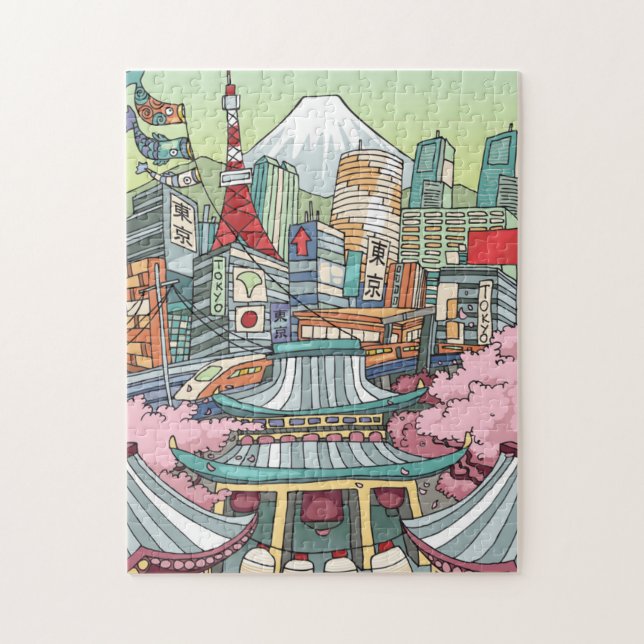 A View of Tokyo Jigsaw Puzzle (Vertical)