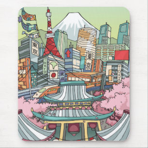 A View of Tokyo Mouse Pad