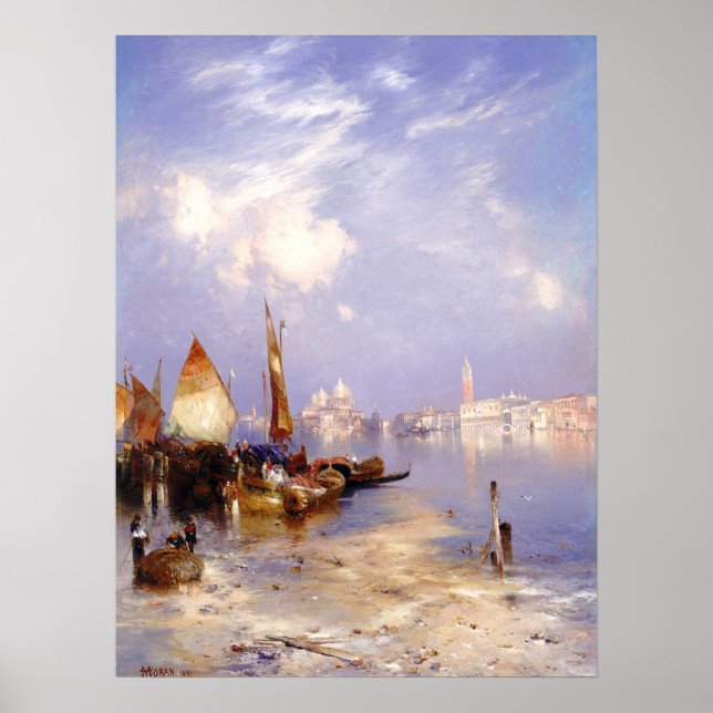 A View of Venice by Thomas Moran Poster (Front)