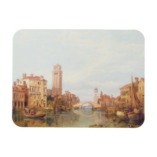 A View of Verona, 1848 (oil on canvas) Magnet