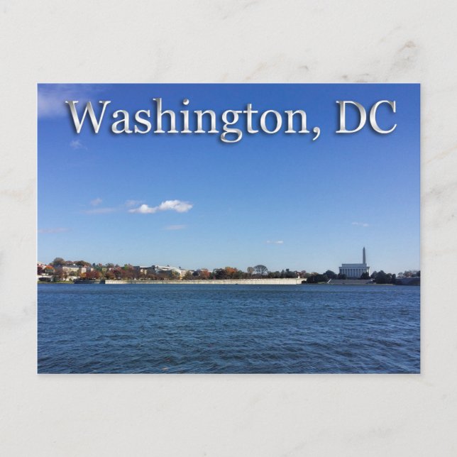A view of Washington, DC Postcard (Front)
