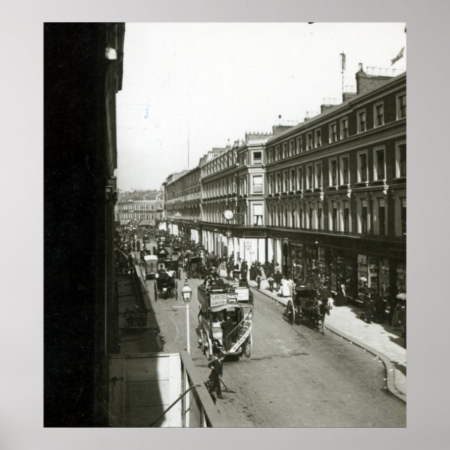 A View of Westbourne Grove, London Poster (Front)