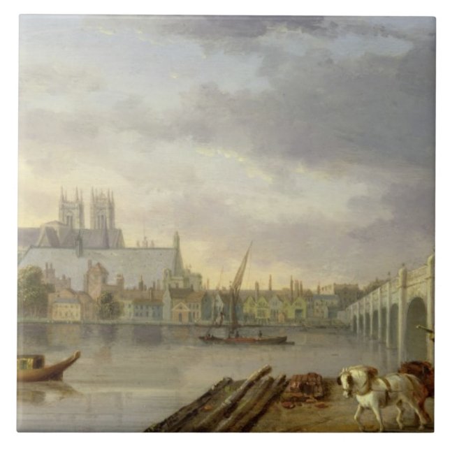 A View of Westminster Bridge and the Abbey from th Tile (Front)