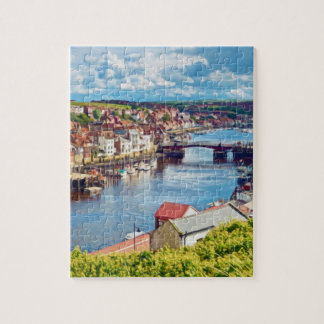 A view over Whitby town and harbour Jigsaw Puzzle