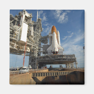 A view Space Shuttle Atlantis on Launch Pad 39A Magnet