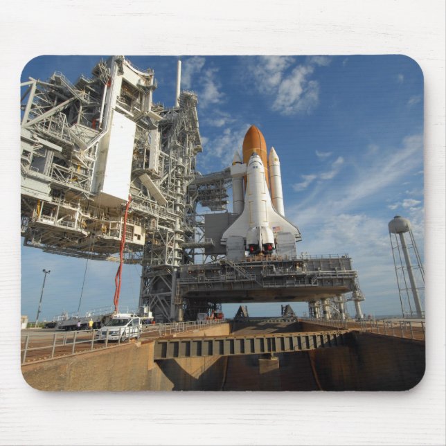 A view Space Shuttle Atlantis on Launch Pad 39A Mouse Pad (Front)