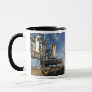 A view Space Shuttle Atlantis on Launch Pad 39A Mug