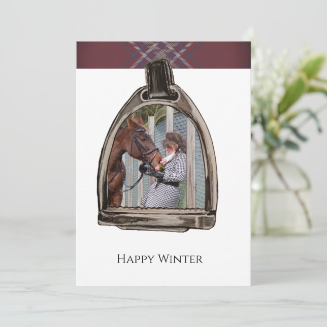 a view through the stirrup card (Standing Front)