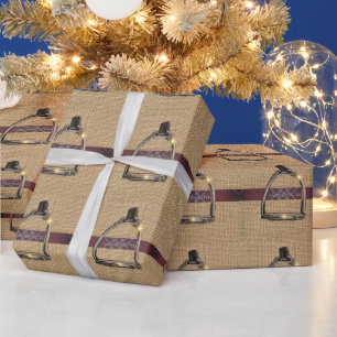 A VIEW THROUGH THE STIRRUPS WRAPPING PAPER