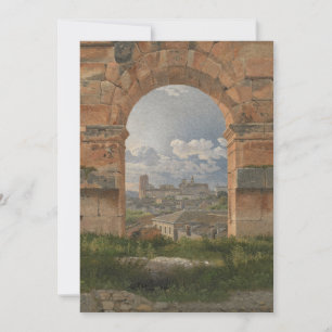 A View through Three Arches of the Colosseum Invitation