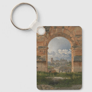 A View through Three Arches of the Colosseum Key Ring