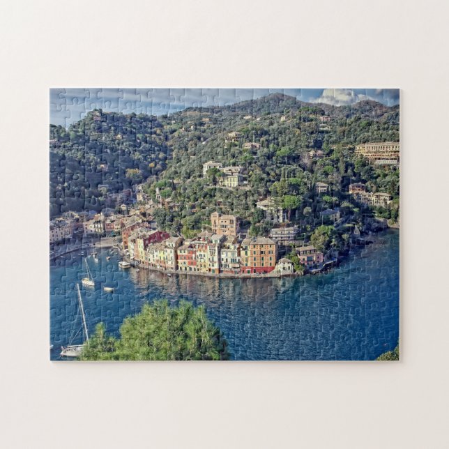 A View to Portofino, Italia - 11x14 - 252 pcs. Jigsaw Puzzle (Horizontal)