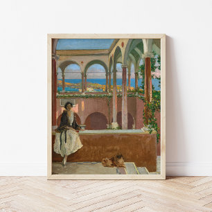 A Villa on the Riviera   Sir John Lavery Poster