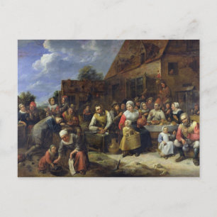 A Village Banquet Postcard
