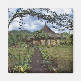 A village in the Highlands, Goroka, Papua New Magnet