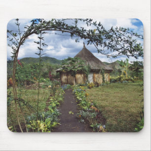 A village in the Highlands, Goroka, Papua New Mouse Pad
