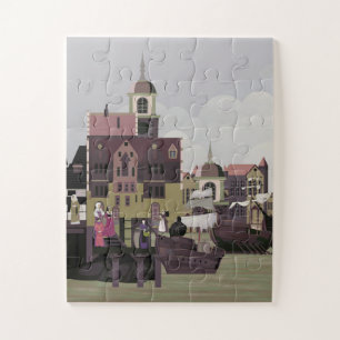 A village in the Middle Ages Jigsaw Puzzle