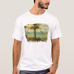 A Village Landscape by a River T-Shirt