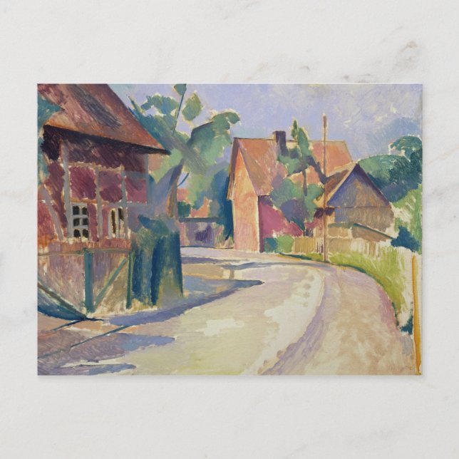 A Village Street Postcard (Front)