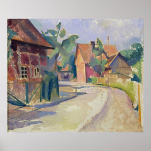 A Village Street Poster