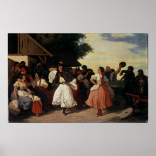 A Village Wedding Feast Poster