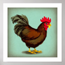 A Vintage Brown Rooster