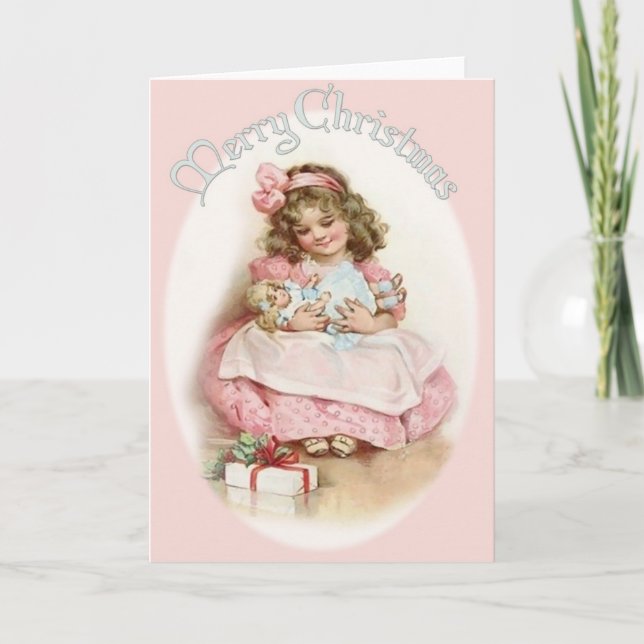 A Vintage Christmas Cutie Holiday Card (Front)