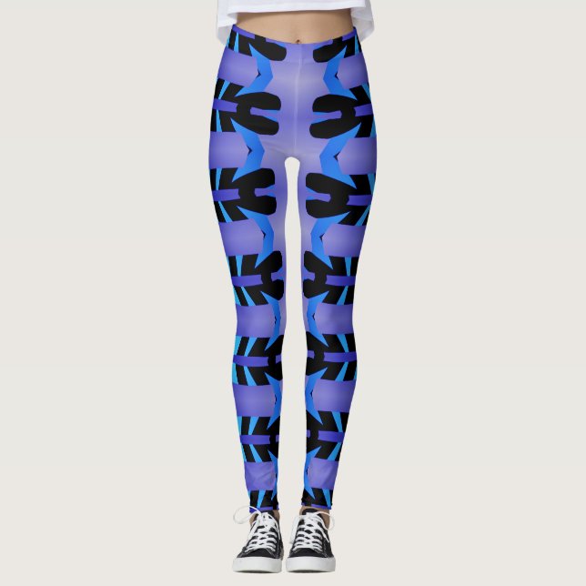 A vintage colourful pattern "Ratti_Creative_Arts"  Leggings (Front)