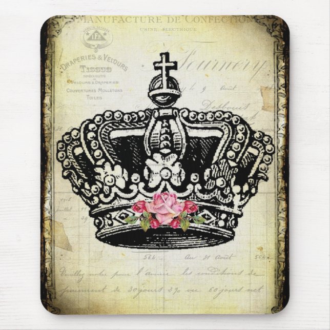 a ViNTaGe CRoWN Mouse Pad (Front)