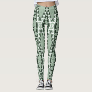 A vintage green pattern "Ratti_Creative_Arts" Leggings