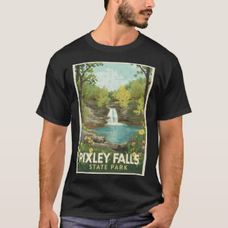 A Vintage Illustration of Pixley Falls State Park  T-Shirt