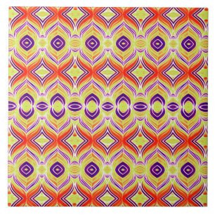 A vintage multicolor classic pattern ceramic til tile