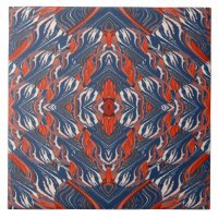 A vintage multicolor classic pattern  ceramic tile