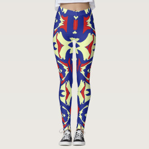 A vintage multicolor classic "Ratti_Creative_Arts" Leggings