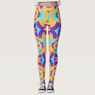 A vintage multicolor classic "Ratti_Creative_Arts" Leggings