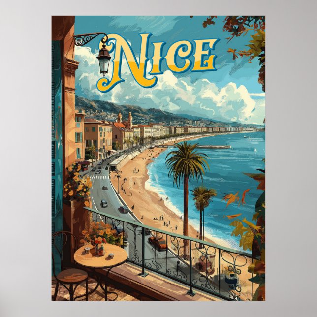 A Vintage Nice, France Poster (Front)