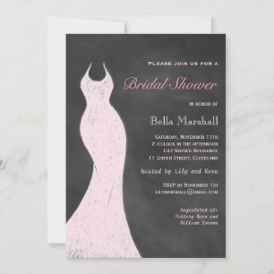 A Vintage Pink Bridal Shower Invitation