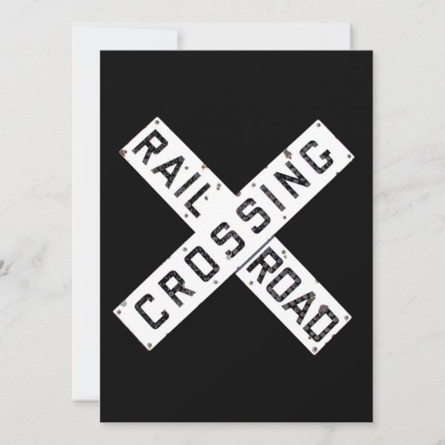 A Vintage Railroad Crossbuck (Front)