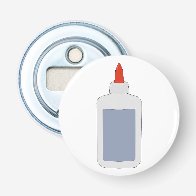 A vintage school glue from the 80s, 90s bottle opener (Front)