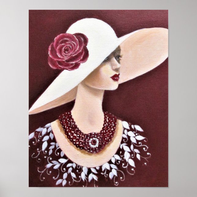 A Vintage Society Lady Poster (Front)