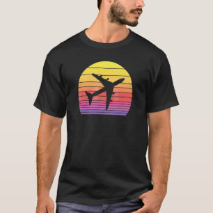 A vintage sunset 747 jet aeroplane 3 T-Shirt