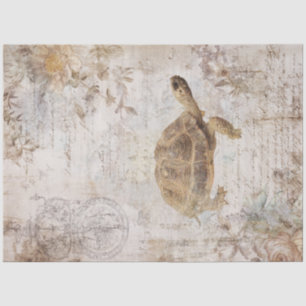 A Vintage Turtle Design Series #10 Tissue Paper
