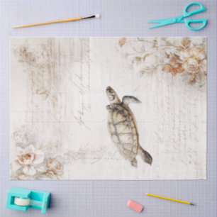A Vintage Turtle Design Series #2 Tissue Paper