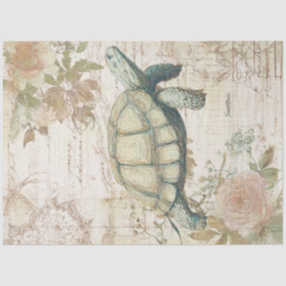 A Vintage Turtle Design Series #8 Tissue Paper