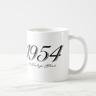 a vintage year 1954 mug