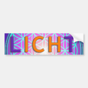 A_violet, Blume Des Lebens Lichtgestalt Bumper Sticker