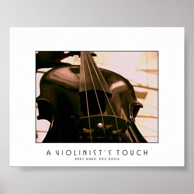 A Violinist's Touch Poster (Front)