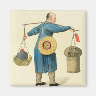A Viper Seller, plate 46 from 'The Costume of Chin Magnet